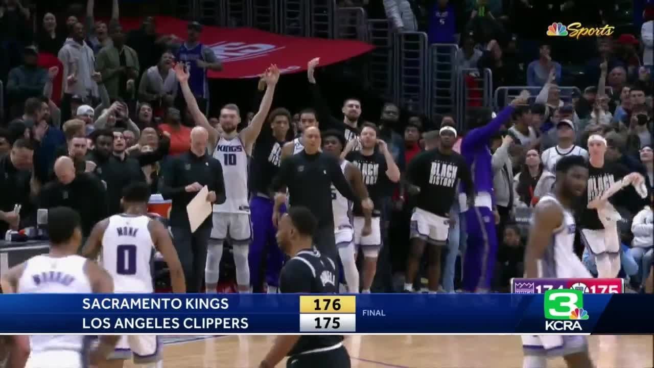 Kings Defeat Clippers 176-175 In Double Overtime Thriller - YouTube