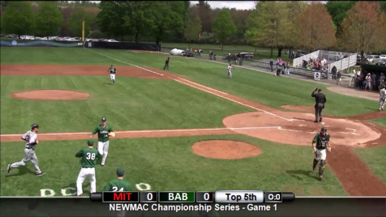 Babson Baseball Vs. MIT In NEWMAC Tournament - Game 1 (5/6/17) - YouTube