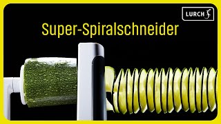 Lurch Super-Spiralschneider (Spiralizer) für Nudeln und Spiralen aus Obst und Gemüse