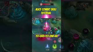 Alice Combo Skill Tutorial #mobilelegends #tutorial #mlbb