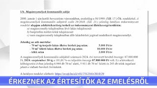 Érkeznek az értesítők az emelésről