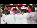 ktr arrives telangana bhavan to take charge as trs party working president v6 news