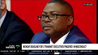 Three Transnet executives suspended given deadline