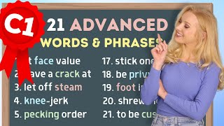 21 Advanced Phrases (C1) to Build Your Vocabulary | Advanced English