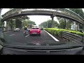 22oct2019 lucky the red mercedes sbr9955s did signal and did not change lane abruptly