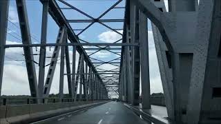 Driving over the old Little Belt Bridge from 1935