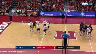 #6: Illinois at Nebraska | Top 25 B1G Volleyball Games of 2018