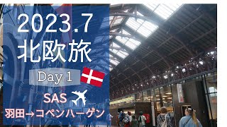 夏の北欧旅①SASで行く✈️羽田→コペンハーゲン