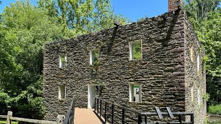 Exploring the abandoned, black rock mill in Montgomery county Maryland