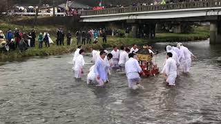 2019厳島神社春の例大祭川流しクライマックス