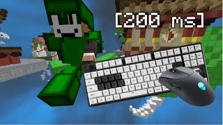 [200 MS] 20 Minutes of Sweaty Bedwars | Creamy Mouse and Keyboard Sounds|Hypixel Bedwars