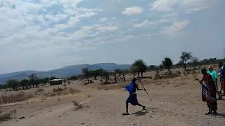 Africa spear throwing