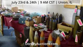 Military Auction - July 23rd \u0026 24th - Donley Auctions - Union, IL