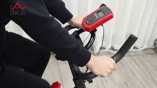 HOMCOM ‎A90-152 Indoor Cycling Bike Trainer Home Gym Bicycle Trainer Fitness Bike 85 x 46 x 114 cm