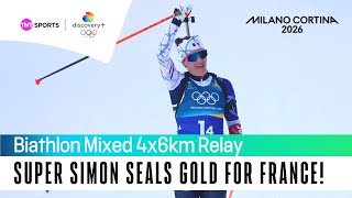 STUNNING FINAL LEG FROM FRANCE! 🇫🇷 | Biathlon Mixed 4x6km Relay | Winter Olympics 2026
