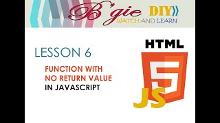 FUNCTION WITH NO RETURN VALUE IN JAVASCRIPT