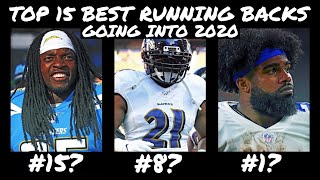 TOP 15 Running backs Going into the 2020 NFL Season!