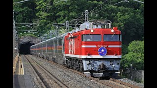 青い森鉄道 EF81形+E26形 9011レ 「カシオペア紀行」 目時駅通過 2021年6月6日