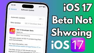 How To Fix iOS 17 Beta Not Showing on iPhone | FIX iOS 17 Developer Beta Not Showing