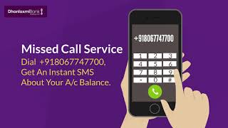 Dhanlaxmi Bank Missed Call Service