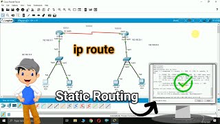 Configuring Static Routing with 2 Routers using CLI command | Cisco Packet Tracer Tutorial [HINDI]