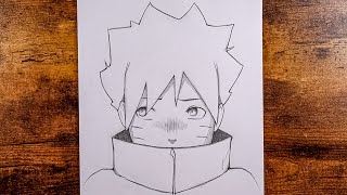 How to Draw Anime Boy Boruto Uzumaki | Step By Step Anime Drawing for beginners