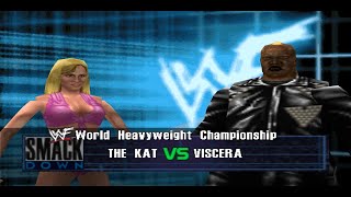 Viscera vs The Kat | WWF Championship | WWF No Mercy | Nintendo 64 | n64 | 1080p