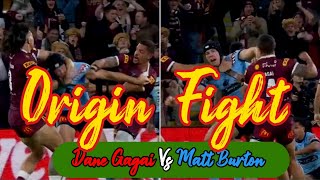 State Of Origin Fight.Matt Burton vs Dane Gagai|2022 Game 3|Maroons Vs Blues
