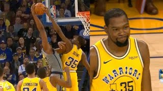 Kevin Durant destroys Myles Turner with craziest block | Warriors vs Pacers