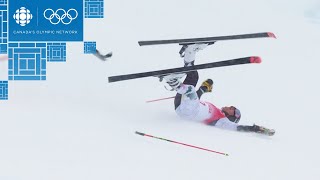 Ouch... Big Fall in Giant Slalom, Skier Loses Control | Alpine Skiing | Beijing 2022 Olympics