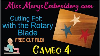 How to Cut Felt with the Rotary Blade [Cameo 4]