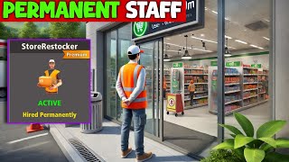 Hire All Employees Permanently (Restockar) Supermarket \u0026 Motel Simulator