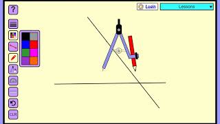 Constructing a Parallel Line Using MathsPad