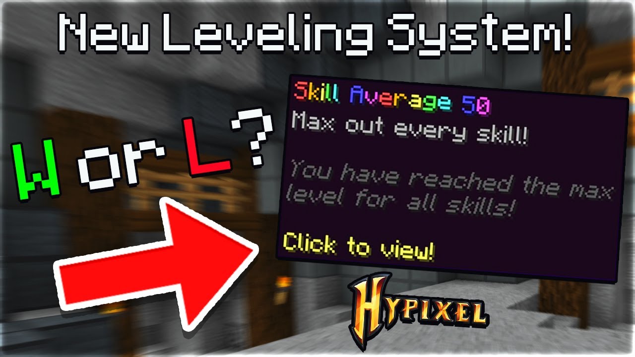 New Leveling System W Hypixel Skyblock Youtube