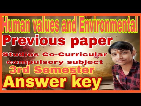 Human Values And Environmental Studies, Paper (Co-Curricular Compulsory ...