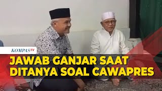 Jawab Ganjar Saat Ditanya Soal Cawapres Usai Sowan Gus Mus di Rembang