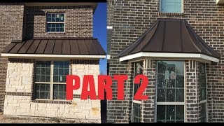 Curved metal roof and 8/12 standing seam roof (aged Bronze) PART 2