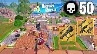 50 Elimination Solo vs Squads *Season Record* (Fortnite Chapter 5 Gameplay Win Ps4 Controller)
