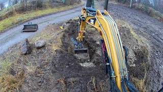 Digging extended electric cable into underground. Part 2. Cat 301.5