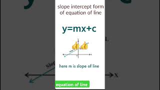 slope intercept form । equation of line #short #study #exam