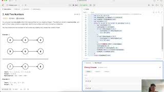 Add Two Numbers - LeetCode 2 - Swift Coding Interview