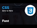 CSS Fonts | CSS Crash Course: Essential Concepts for Beginners | CSS Zero to Hero