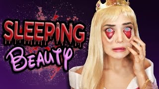 Tired Sleeping Beauty Halloween Makeup Tutorial | Disney Princess