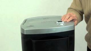 Fellowes W-11C Deskside Cross Cut Paper Shredder Demo Video