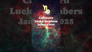 Capricorn Lucky Numbers in January 2025#manifest #winningnumbers # as #astrology