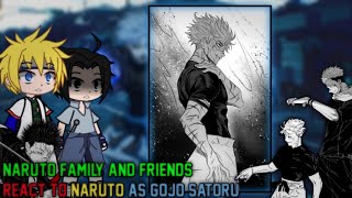 Naruto's family and friends react to Naruto as Gojo | Part 1 |GOJO NARUTO |
