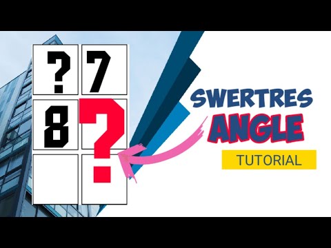 LOTTO 3D SWERTRES ANGLE TUTORIAL - YouTube