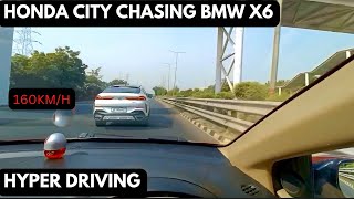 STREET RACE 160km/h | HONDA CITY I-VTEC VS BMW X6 xDrive40i | 1.5L NA VS 3.0L TURBO |