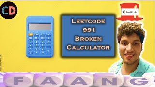 Broken Calculator | Leetcode 991 | Maths | Live coding session 🔥🔥