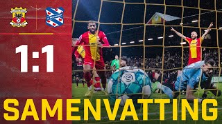 😮 KNOTSGEKKE slotfase in de ADELAARSHORST  | Samenvatting Go Ahead Eagles - SC Heerenveen (1-1)